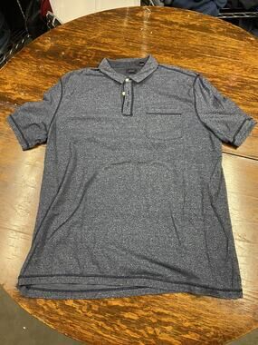 Arrow Polo Mens SS Blue Short Sleeve Golf solid